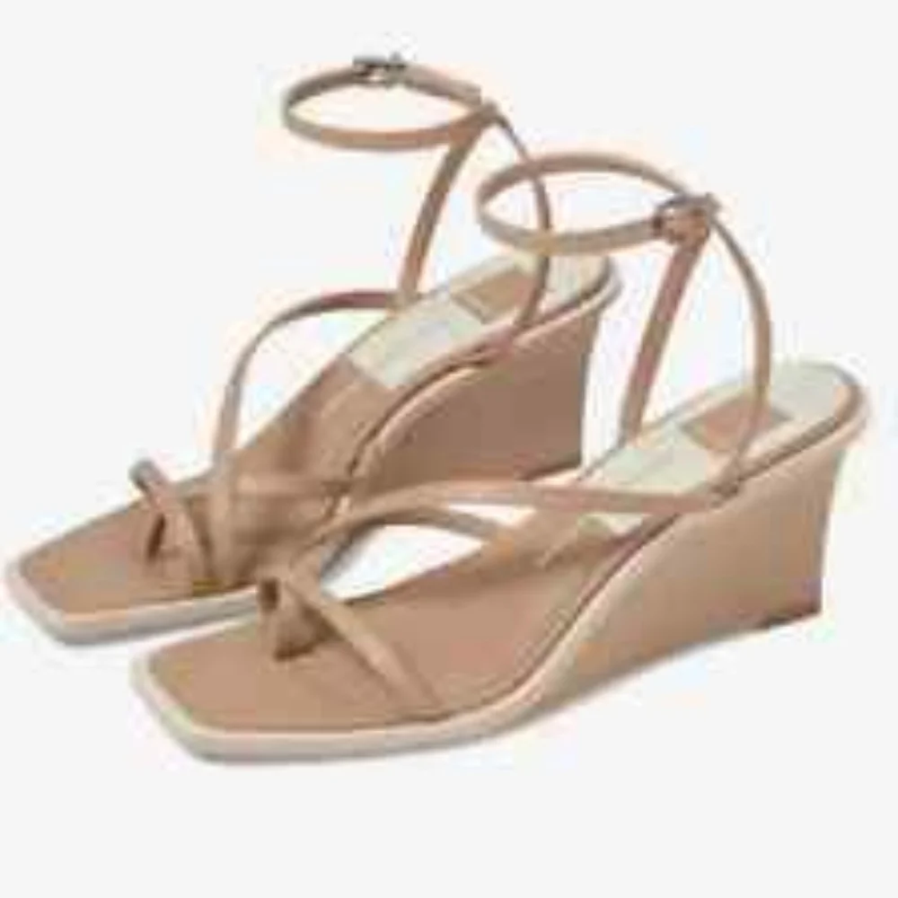 Dolce Vita Women's Gemini: Cafe Leather Ankle Strap Sandal Size 10